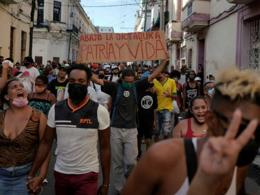 Protestas en Cuba Patria y Vida
