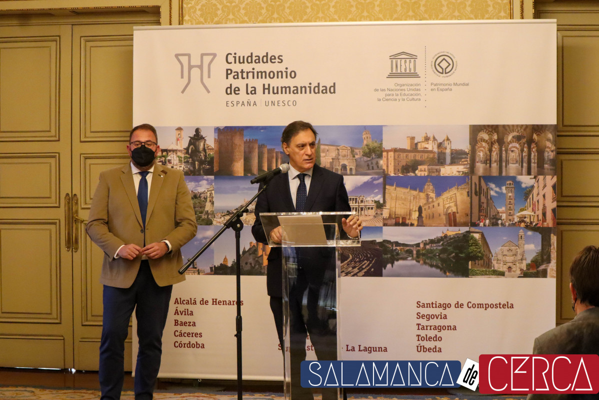 Visita alcalde de Mérida a Salamanca. Ciudades Patrimonio  6