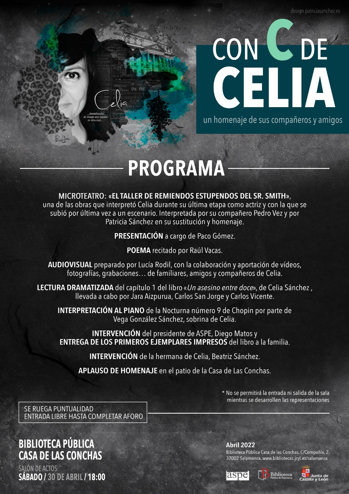Programa homenaje Celia Su00e1nchez