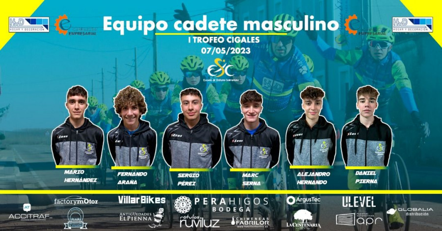 Alineación cadete en Cigales   ECS