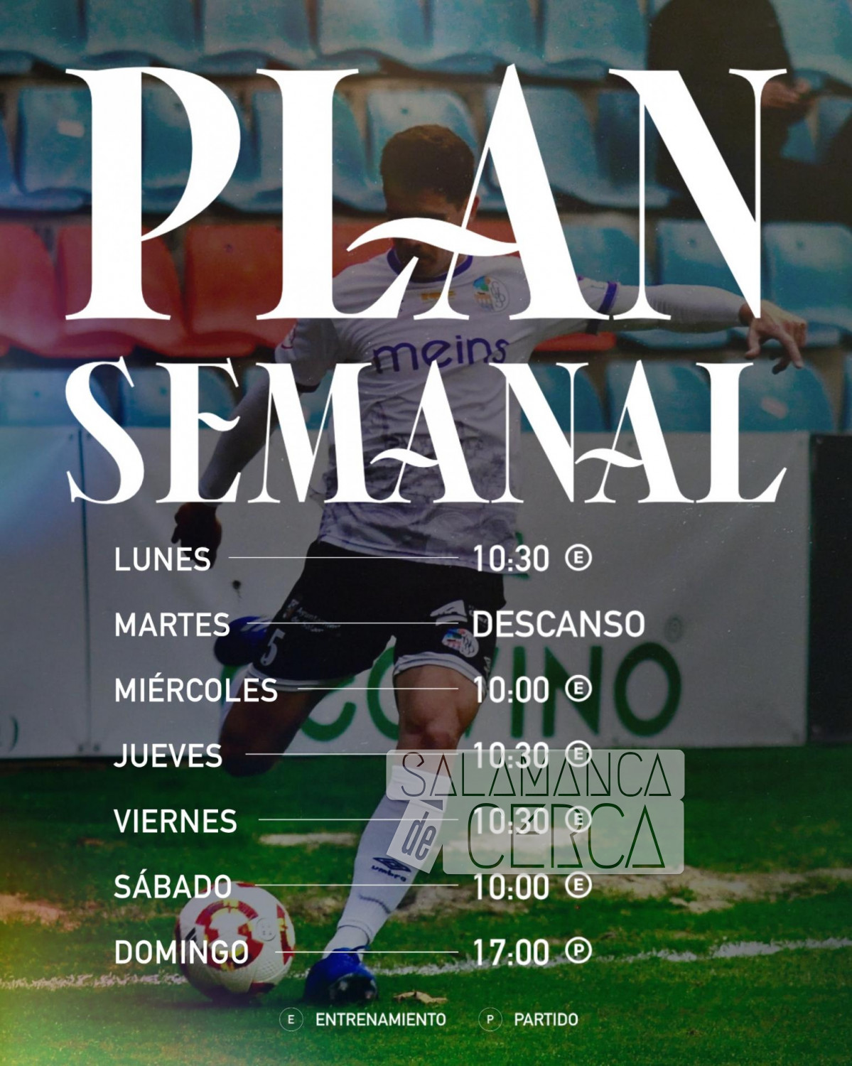 Plan semanal Salamanca